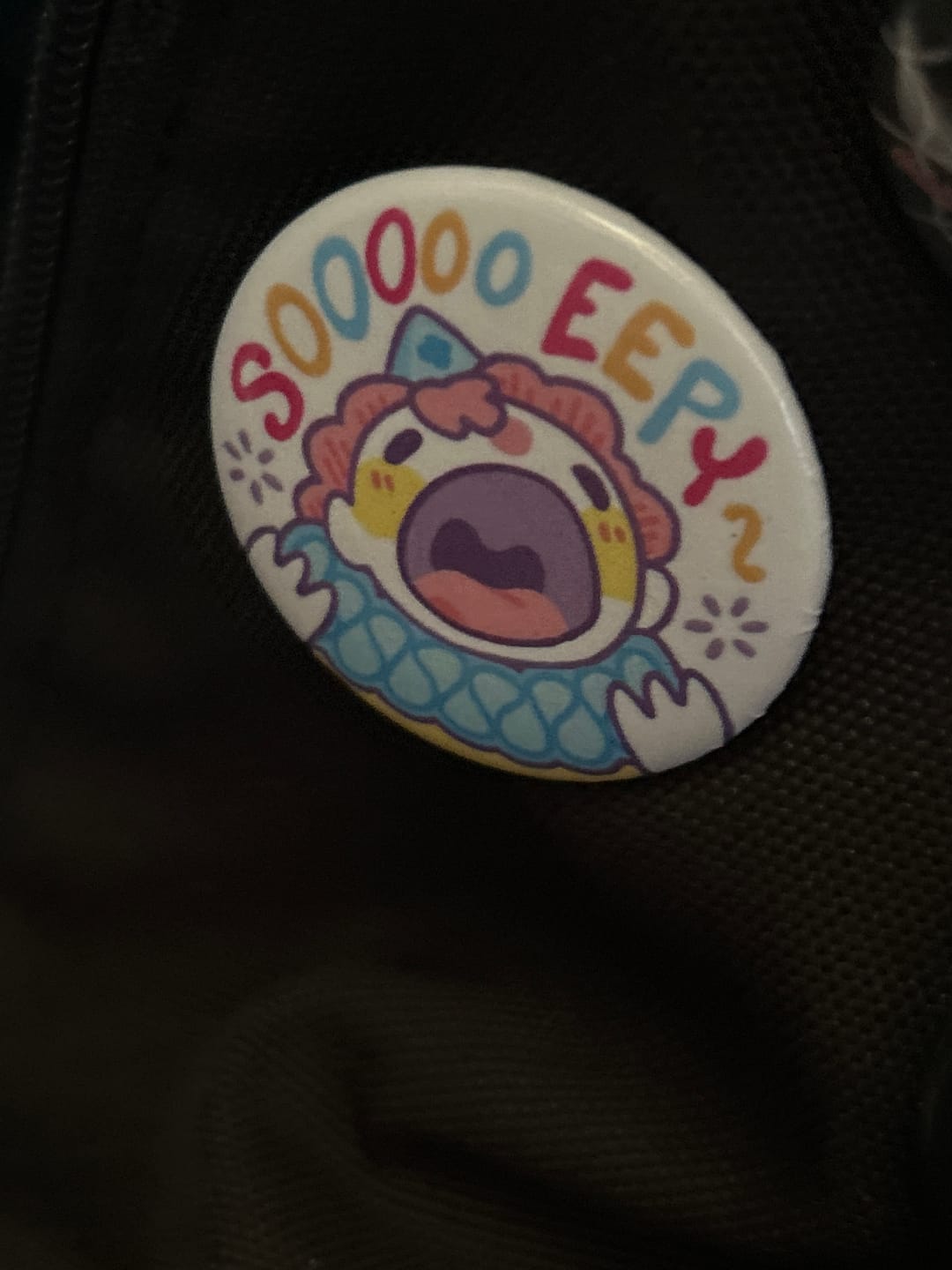 Customer photo review of Eepy Clown Button