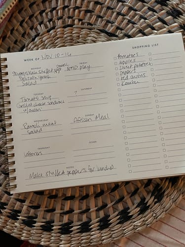 Customer photo review of Standard Type Meal Planner