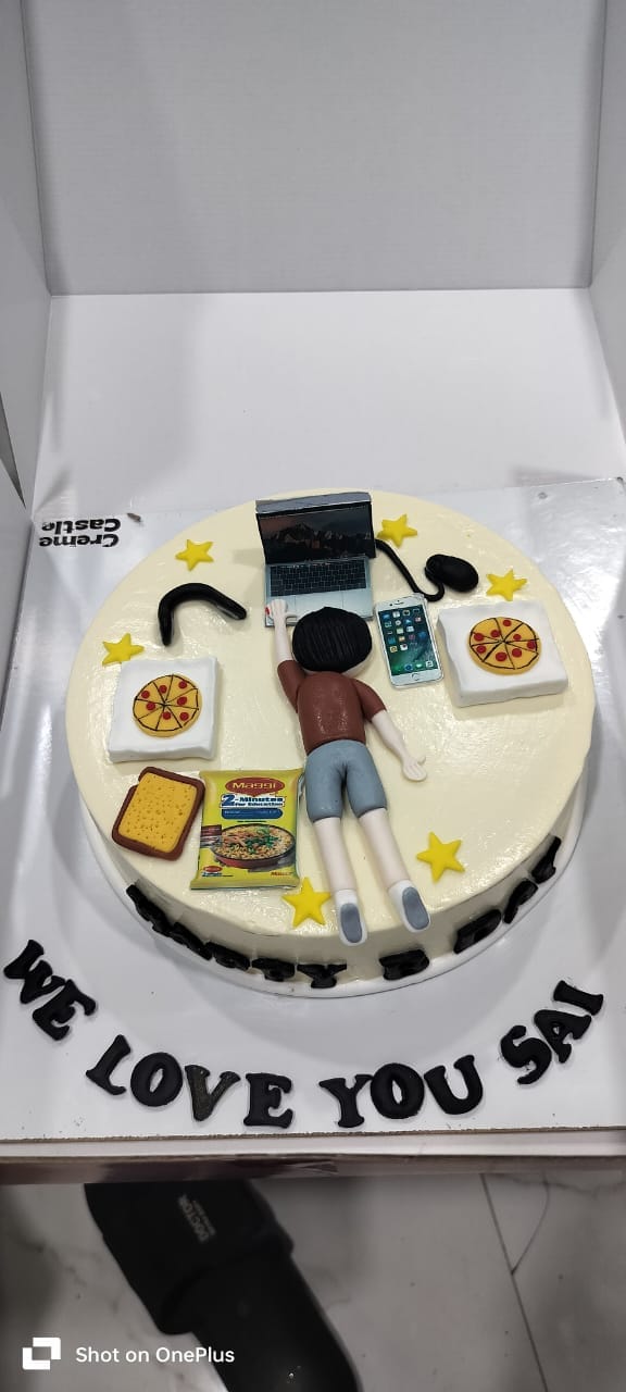 Customer photo review of Lazy laptop lover cake