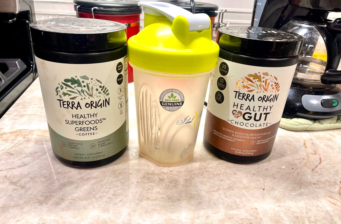 Customer photo review of Greens Superfoods - Coffee
