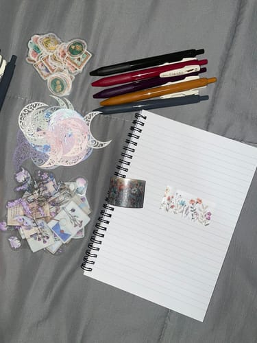 Customer photo review of Mind Wave Lyric Series Clear Washi Tape - Flower Meadow