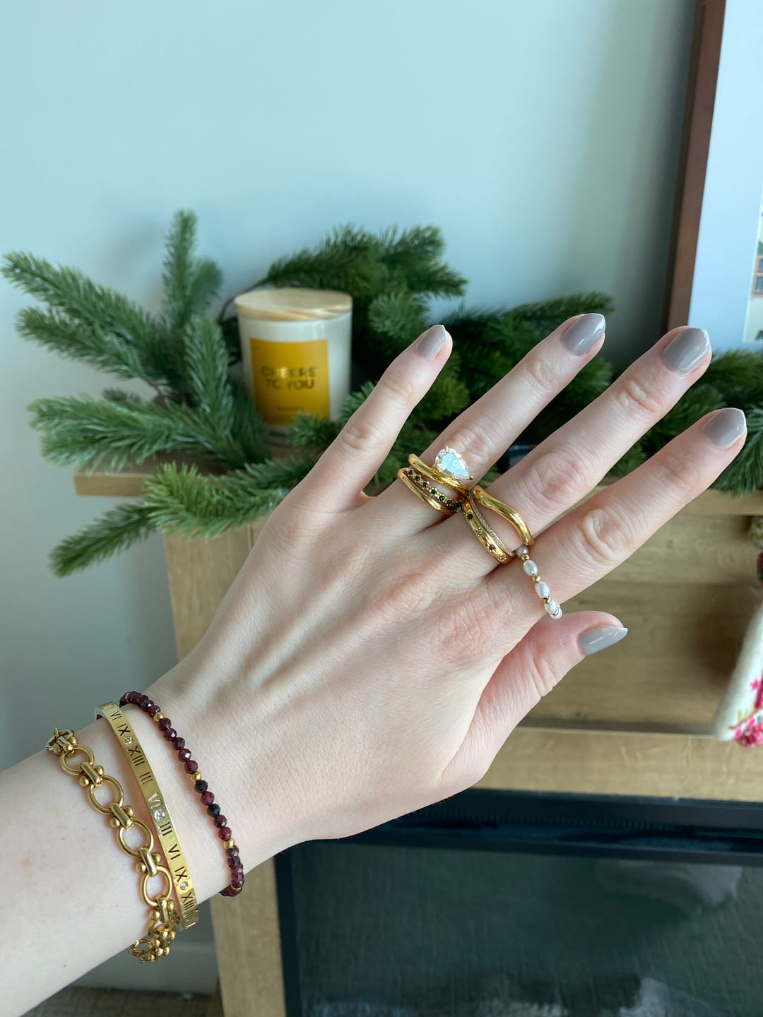 Customer photo review of Gold Link Chain Bracelet