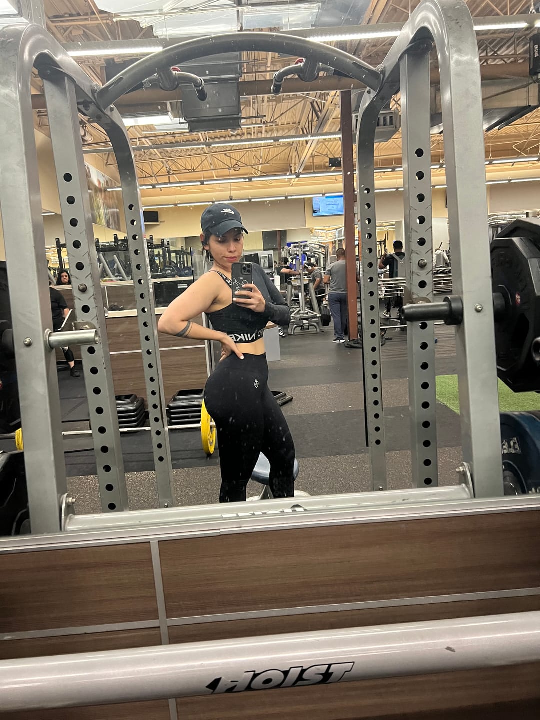 Customer photo review of Black Shaping Scrunch Butt Leggings