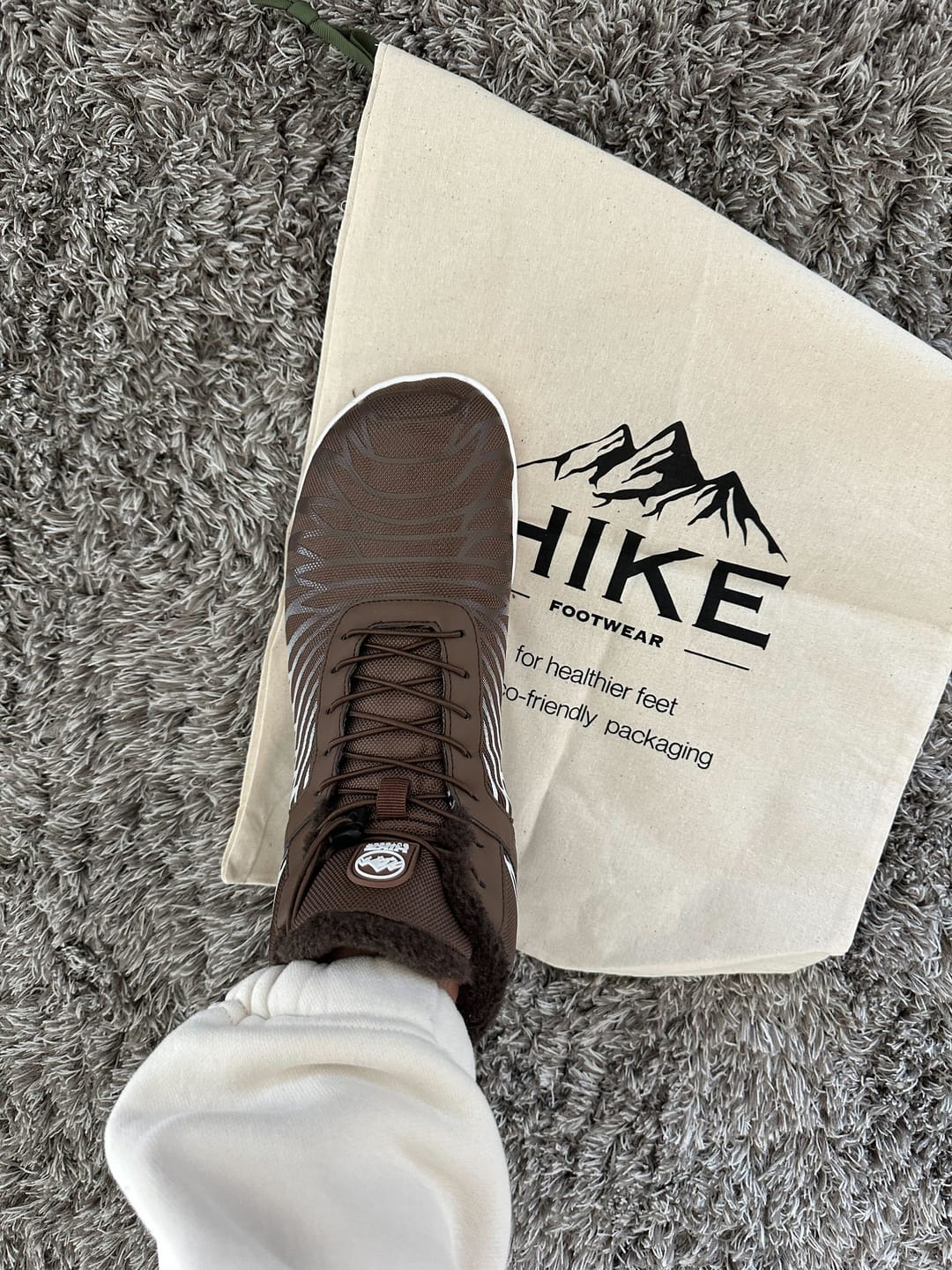 Customer photo review of Lorax Winter – Ergonomic & Supportive Winter Barefoot Shoes