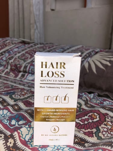 Customer photo review of Medicated Hair Loss Advanced Solution