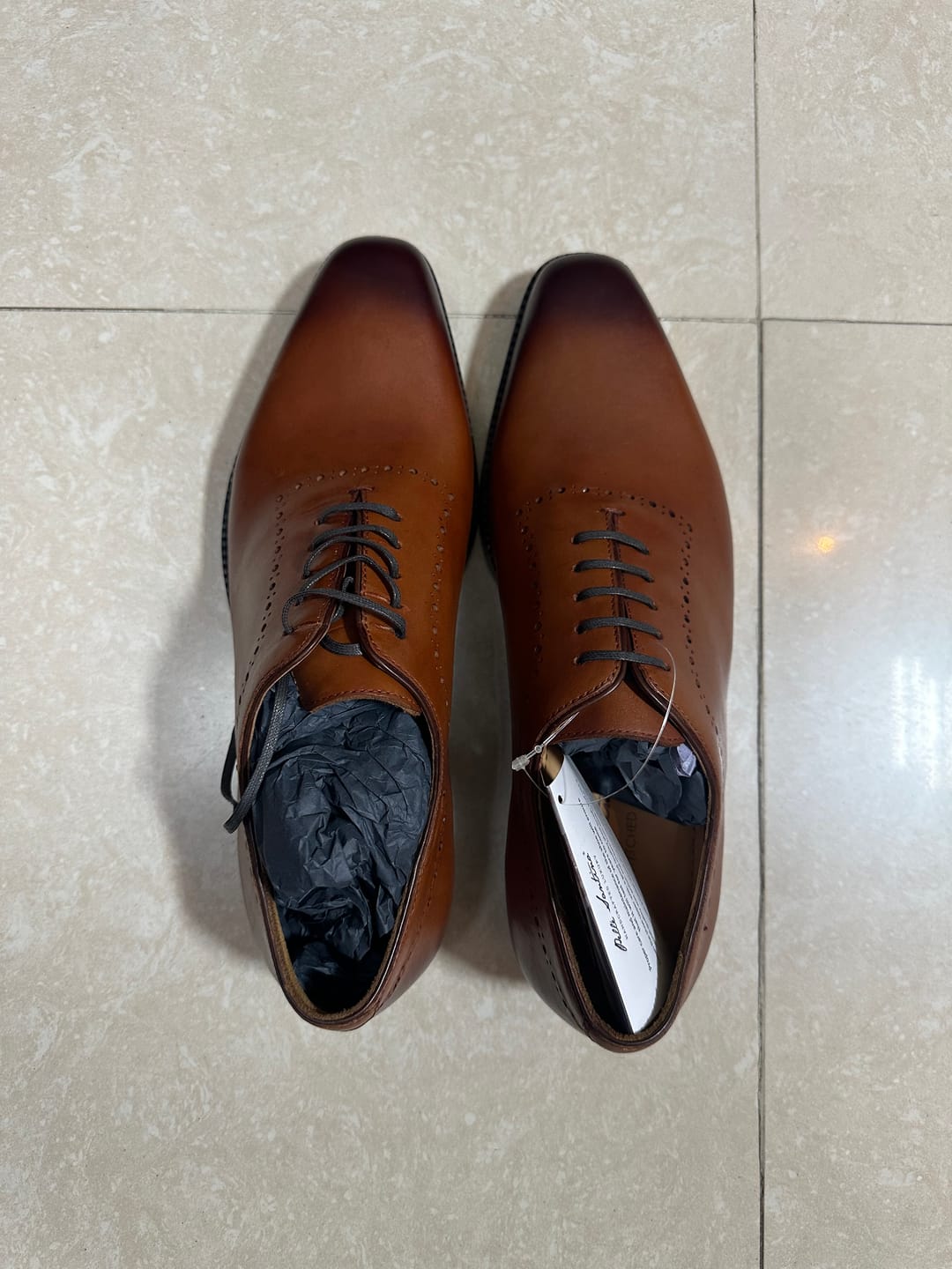 Customer photo review of Wholecut Oxfords - Brown