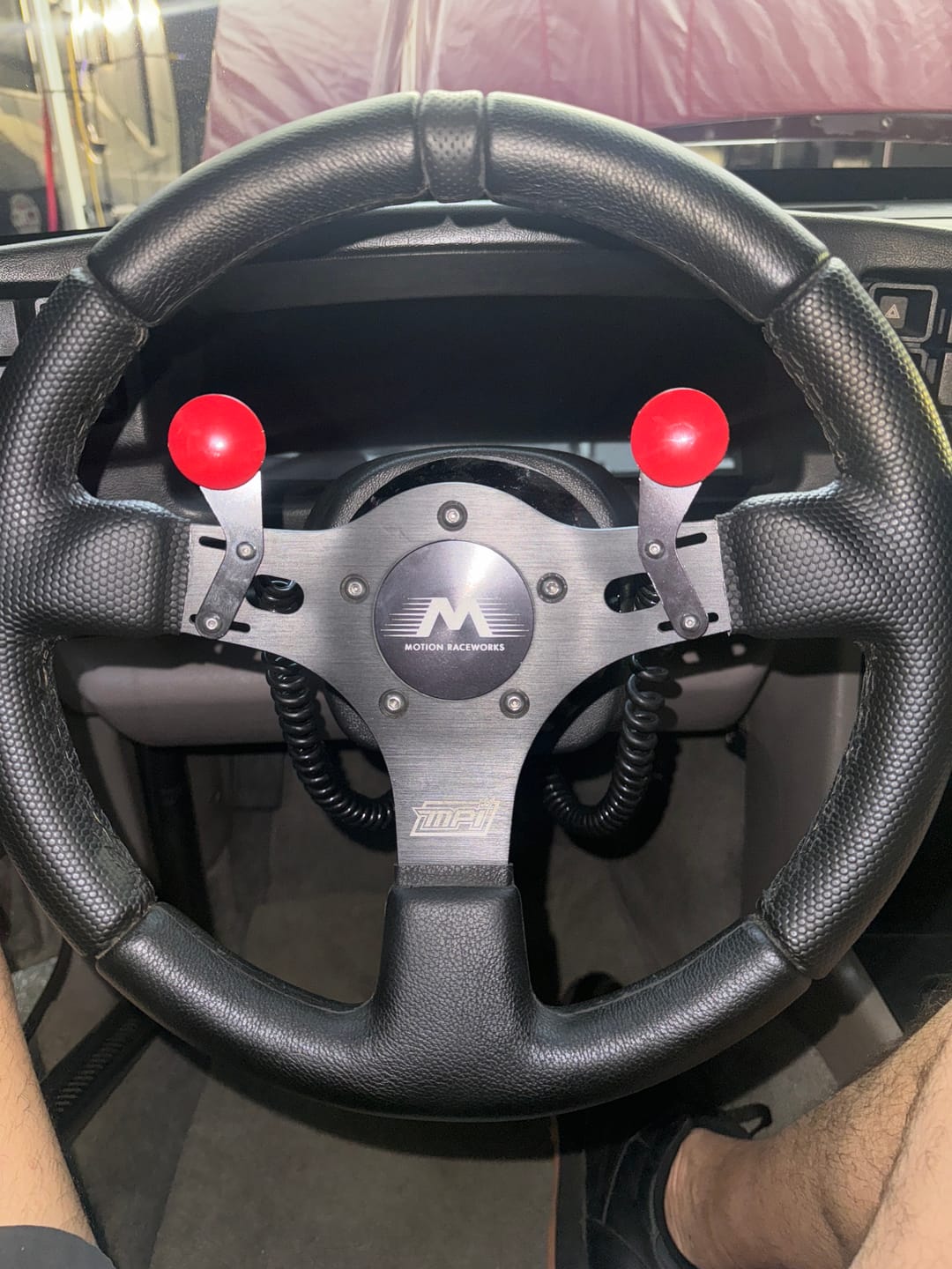 Customer photo review of Motion Raceworks Horn Delete Center Button (5 or 6 Bolt)