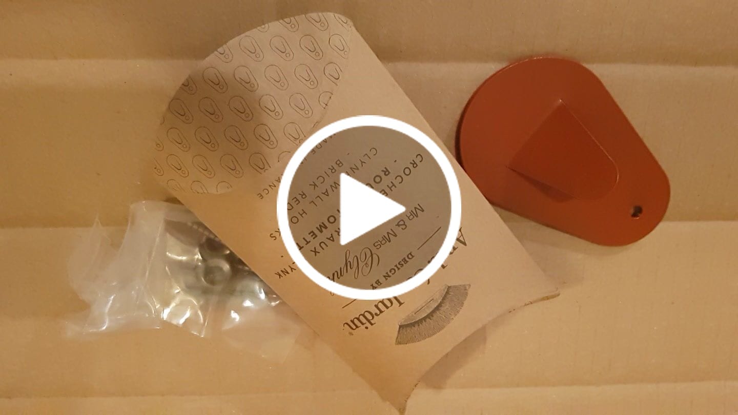 Customer video review of Lot 2 crochets muraux