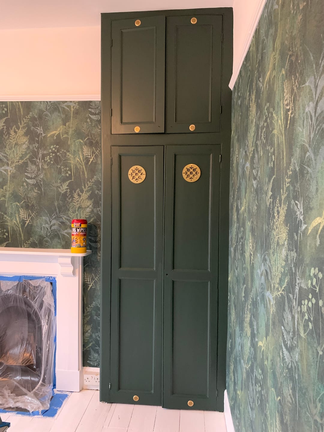 Customer photo review of Classic Aged Brass Cupboard Handles