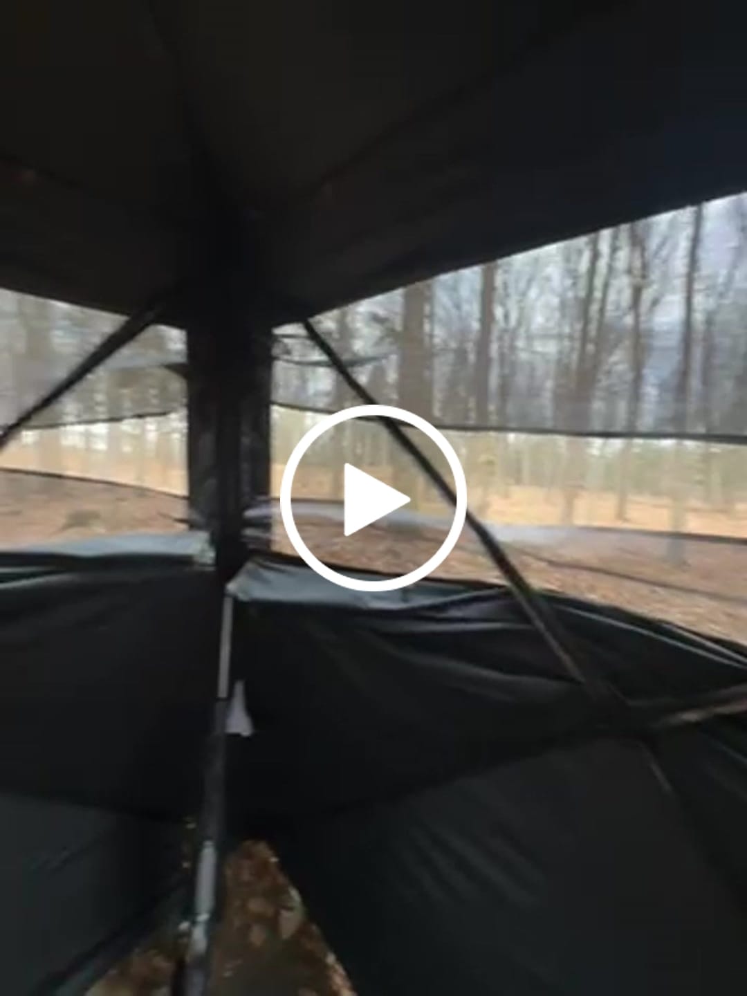 Customer video review of OptiVue 360° Ultra-HD See-Through Hunting Blind with 90° Full-Access Door