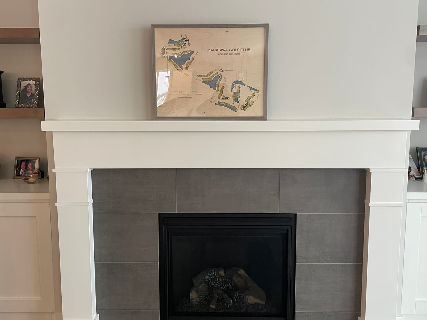Customer photo review of Custom 3D Wood Golf Course Map