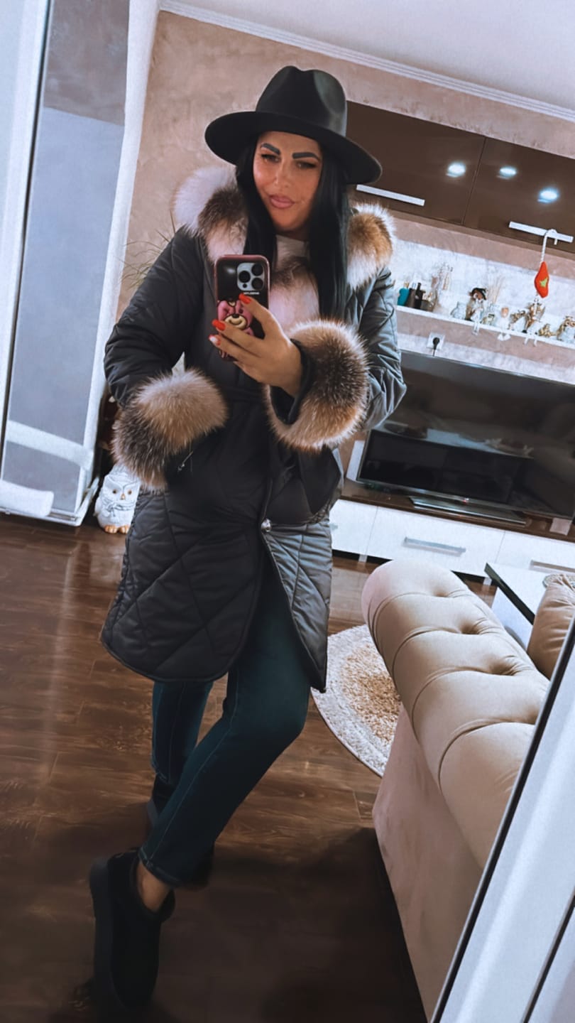 Customer photo review of Haina fas cu blana naturala Leyla Black Gold