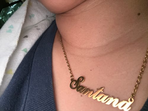Customer photo review of Personalized Name Necklace