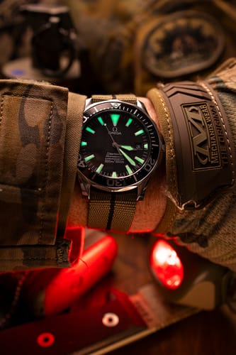 Customer photo review of Five Eye Nylon Watch Strap - Stripe