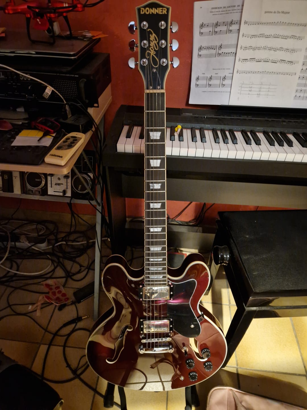 Customer photo review of Donner DJP-1000 Guitare Jazz Électrique