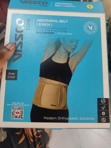 Customer photo review of Abdominal Belt (8") |Supports the Weak Abdominal Muscles to Relieve Pain (Beige)