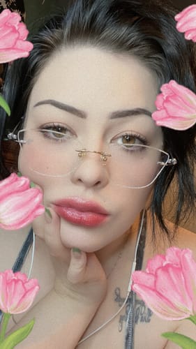 Customer photo review of Lavender Eyeglasses