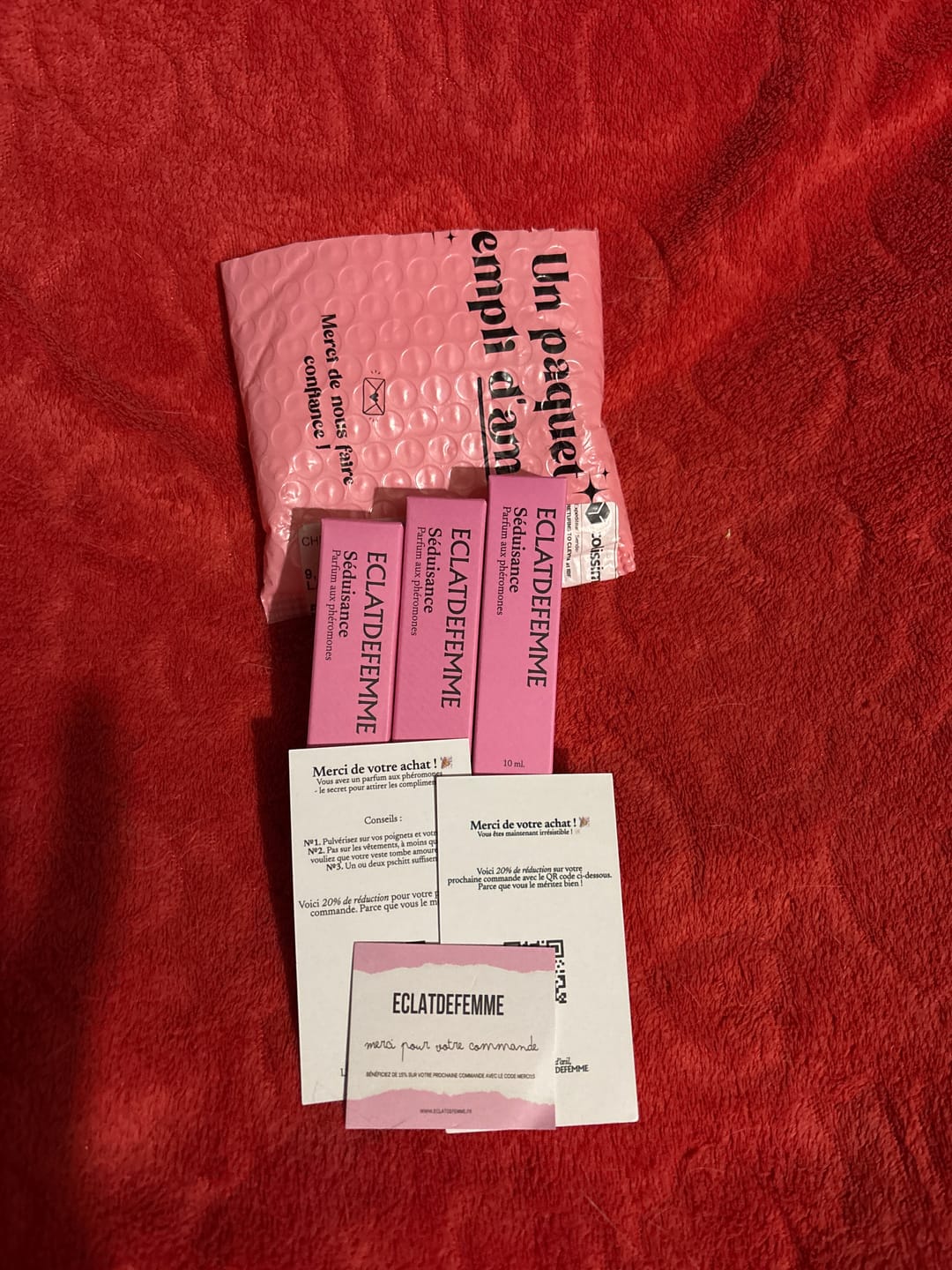 Customer photo review of Coffret aux phéromones