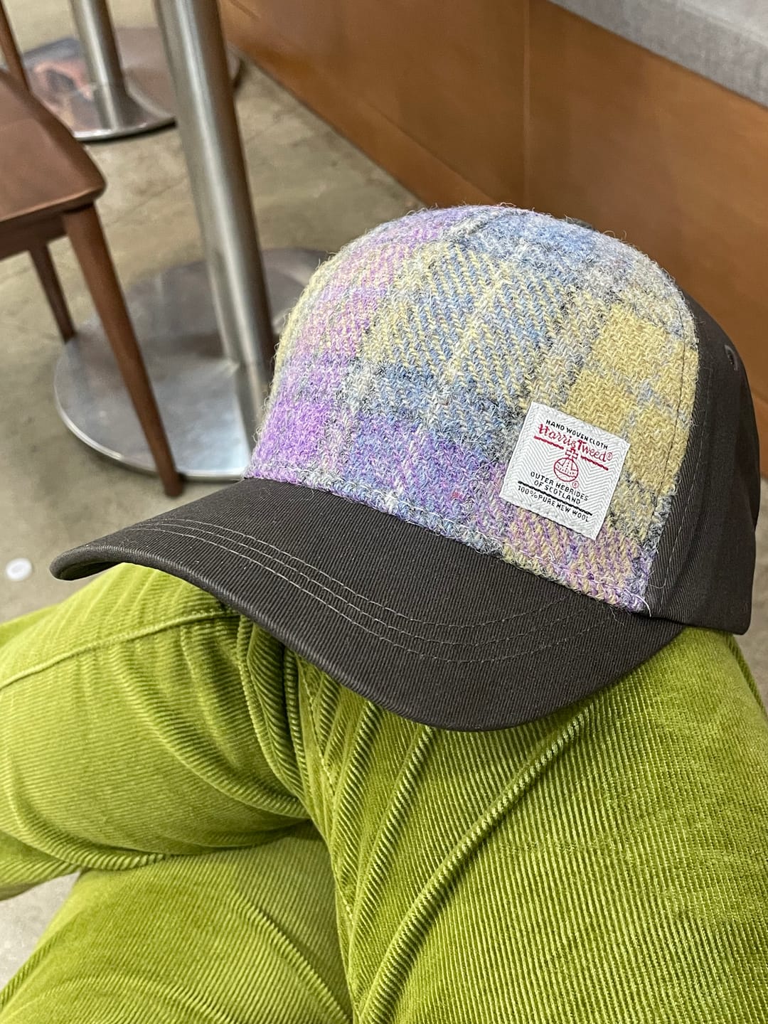 Customer photo review of Baseball Cap with Harris Tweed
