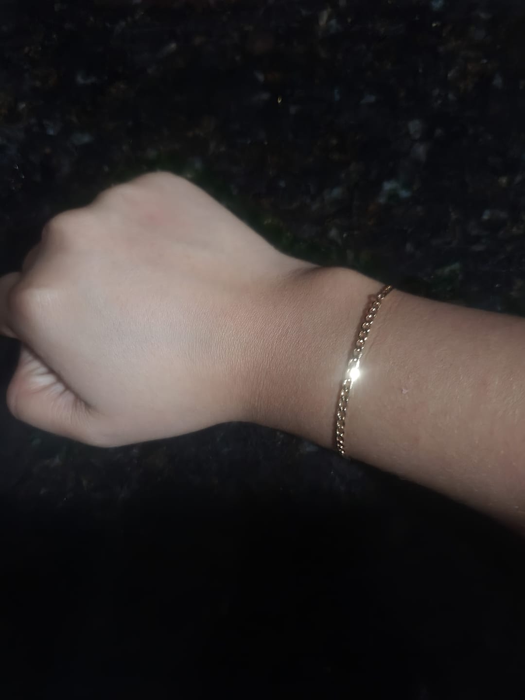 Customer photo review of Pulseras Eslabón Plano en Oro laminado 18k Para Pareja