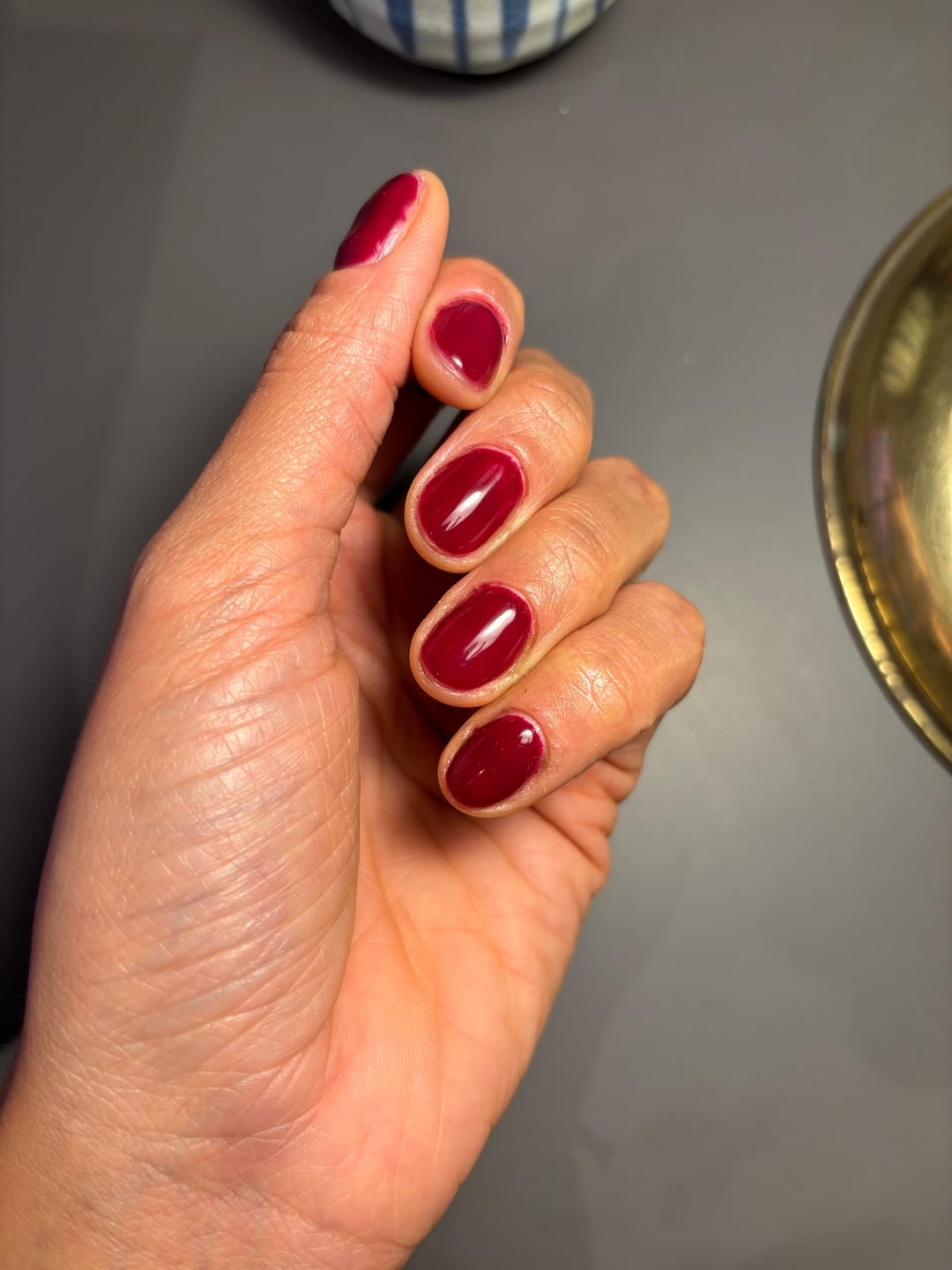 Customer photo review of Smalto Semipermanente LCI -  Rosso scuro vinaccio