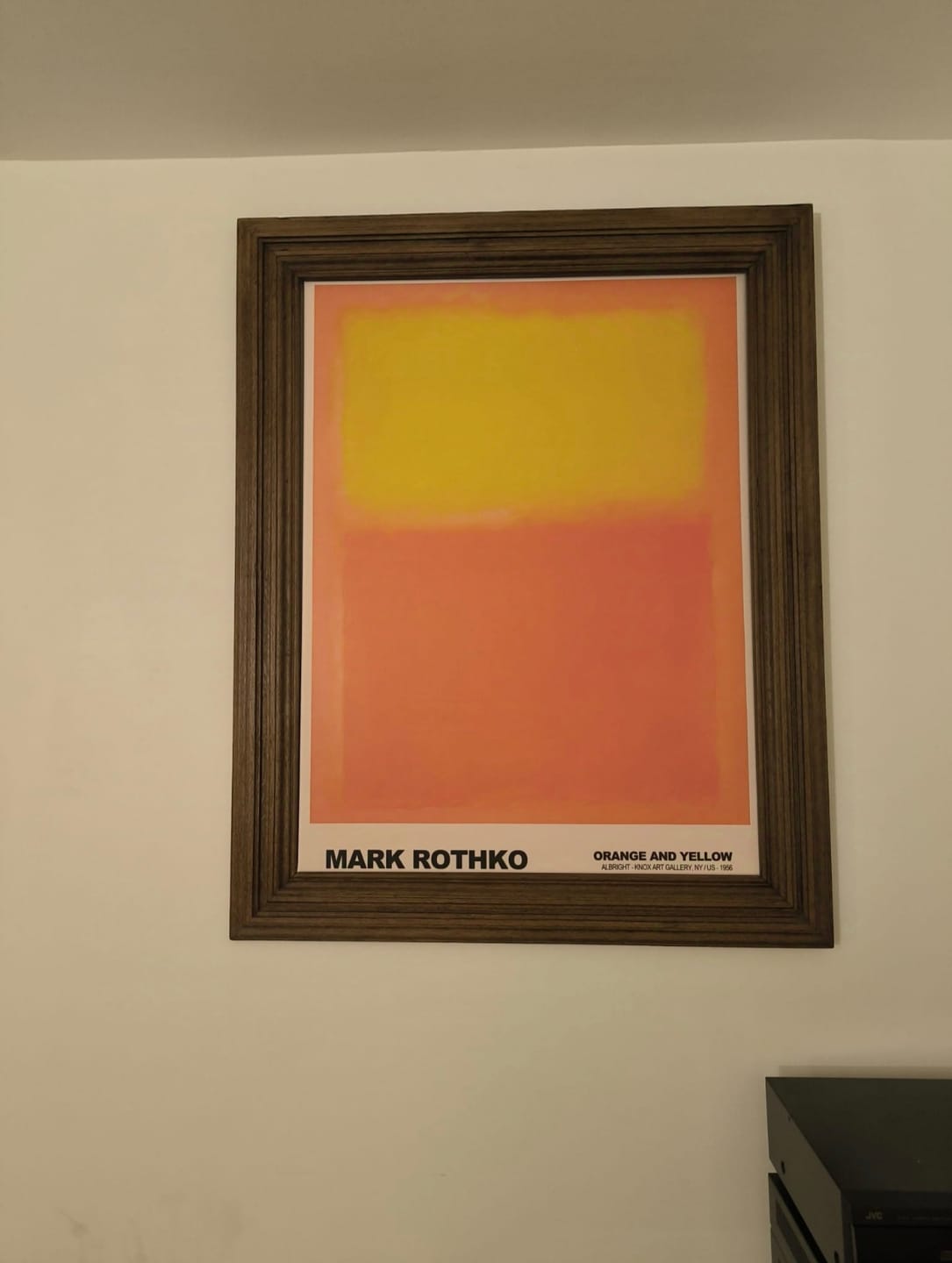 Customer photo review of Mark Rothko Orange And Yellow