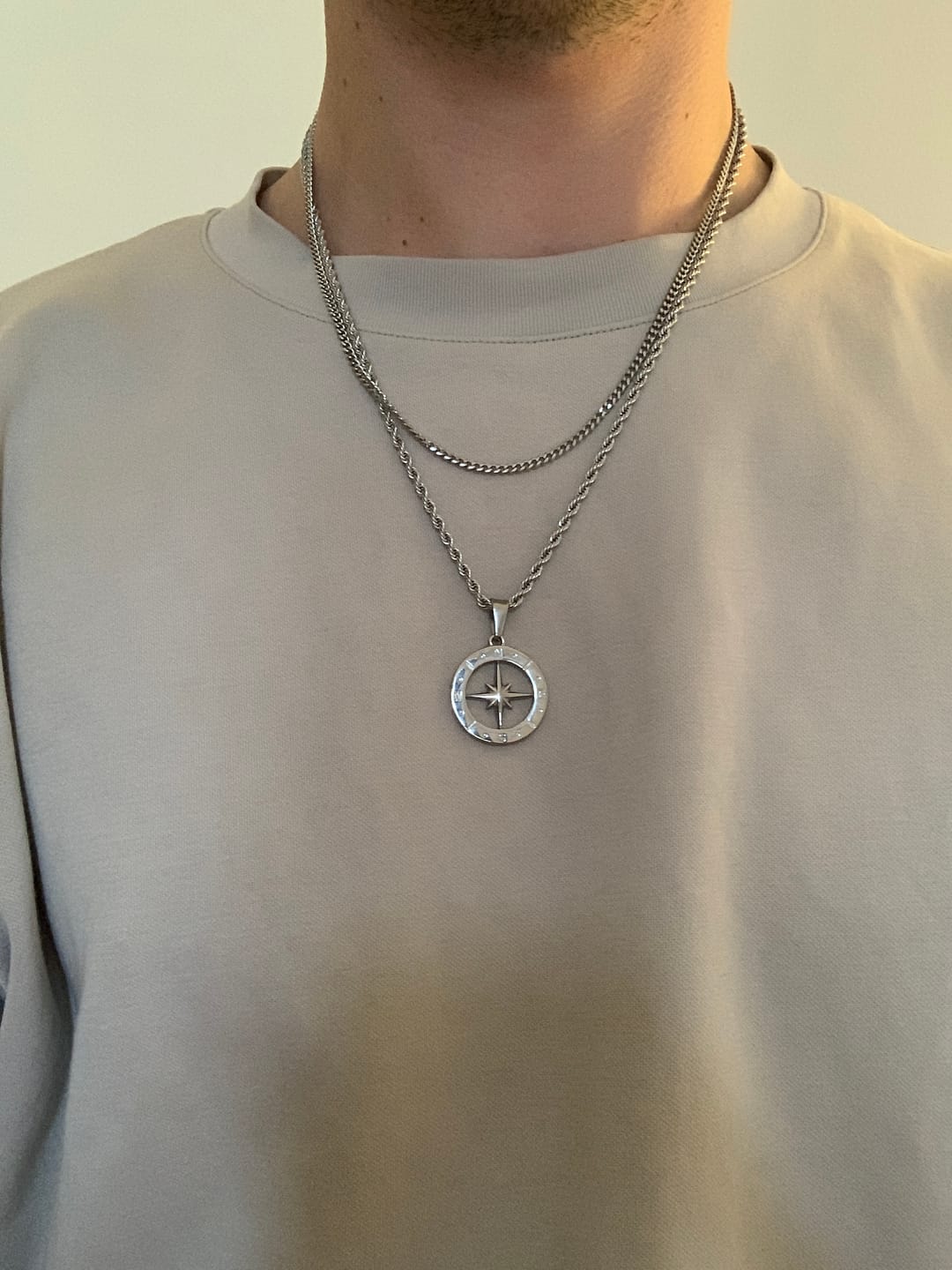 Customer photo review of Pendentif étoile du nord (argent)