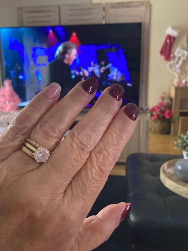 Customer photo review of Diamond Wedding & Anniversary Band 18ct Yellow Gold
