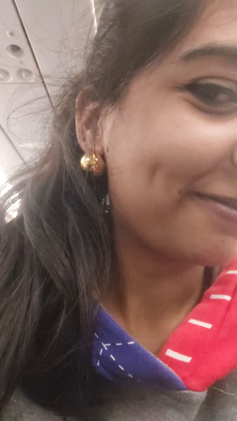 Customer photo review of Ball Hoop Earrings