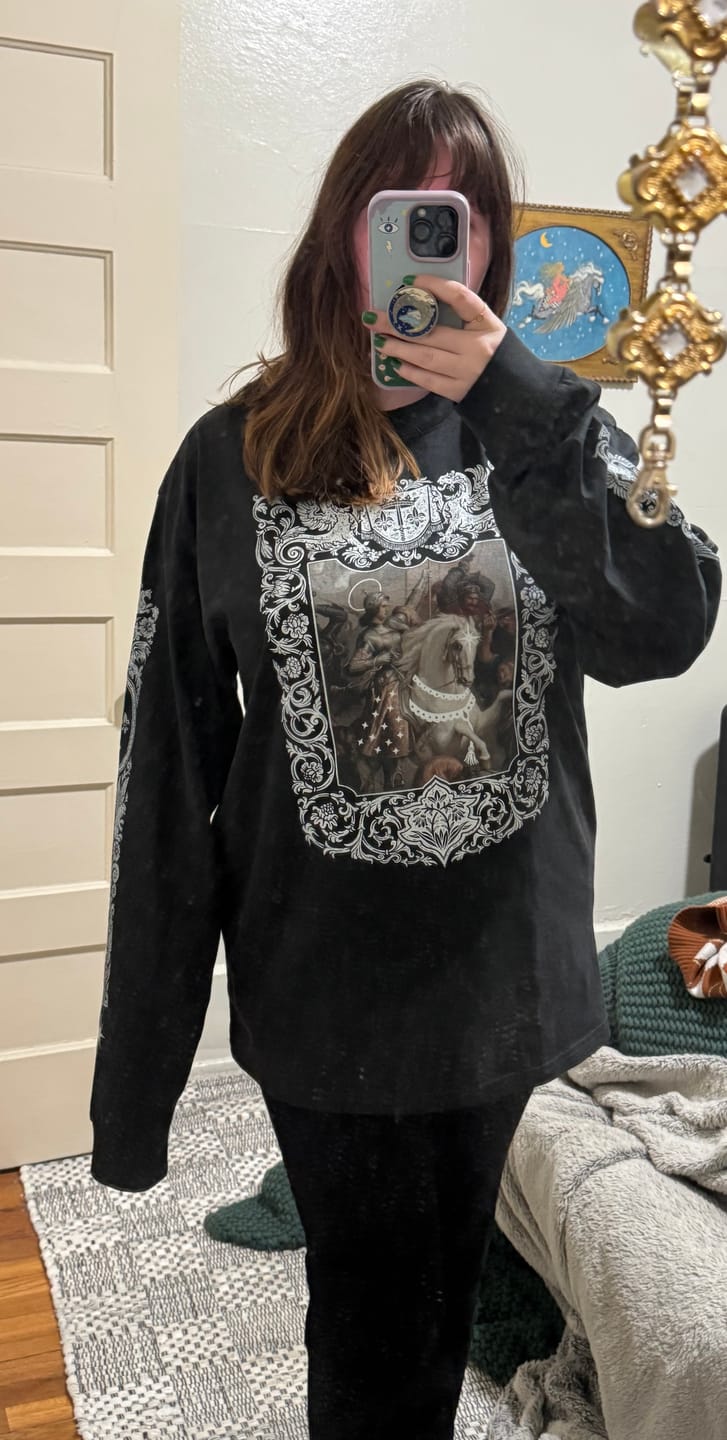Customer photo review of Resistance Heavy Faded Long Sleeve Tee