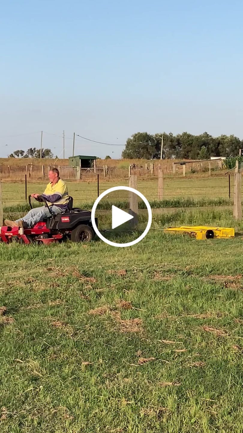 Customer video review of Scoop'N'Tow Manure Scooper / Paddock Field Cleaner + Trailer
