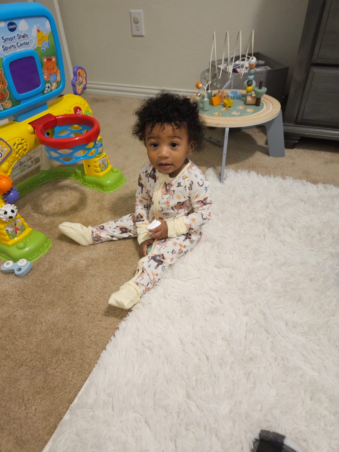 Customer photo review of Cowboy Dreams Zip One Piece Sleepy Bamboo Set