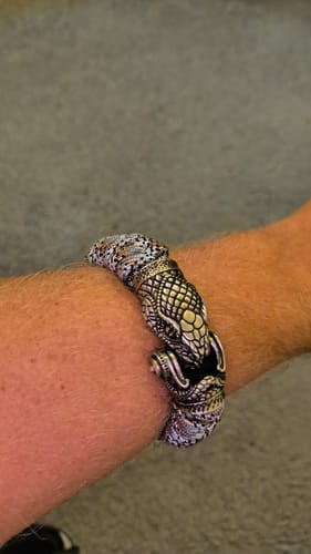Customer photo review of Snake Paracord Bracelet