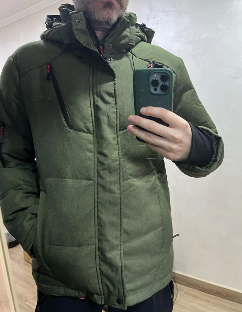 Customer photo review of Thermo-Skijacke | Warme, winddichte Wintersportjacke
