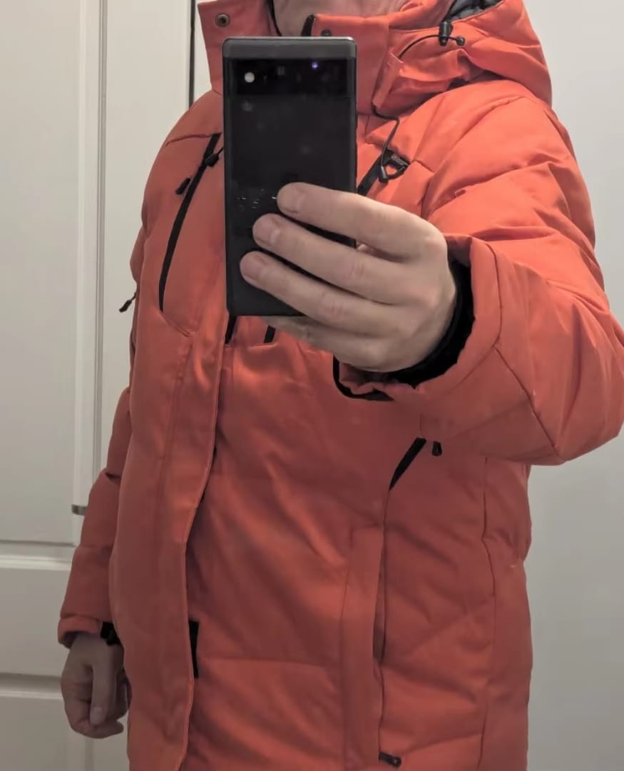 Customer photo review of Thermo-Skijacke | Warme, winddichte Wintersportjacke