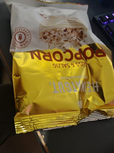 Customer photo review of Bio Popcorn Süß-Salzig klein