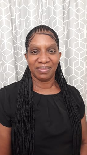 Customer photo review of Feedin Braid Wig - Aisha cornrow