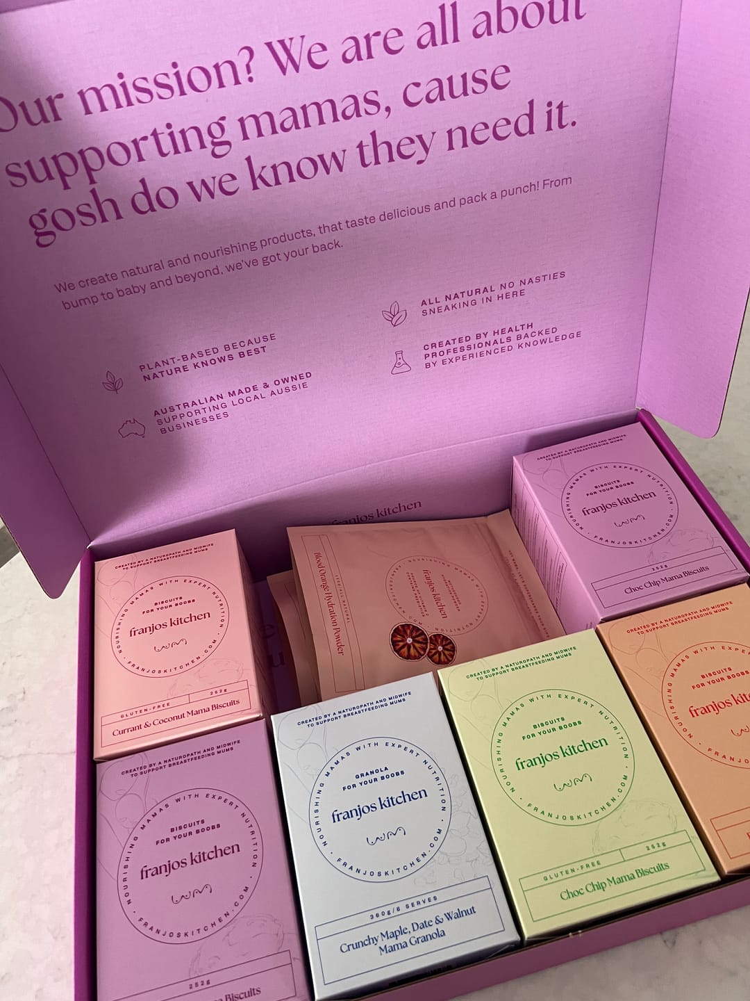 Customer photo review of Motherhood Hydration Powder - Mixed Berry