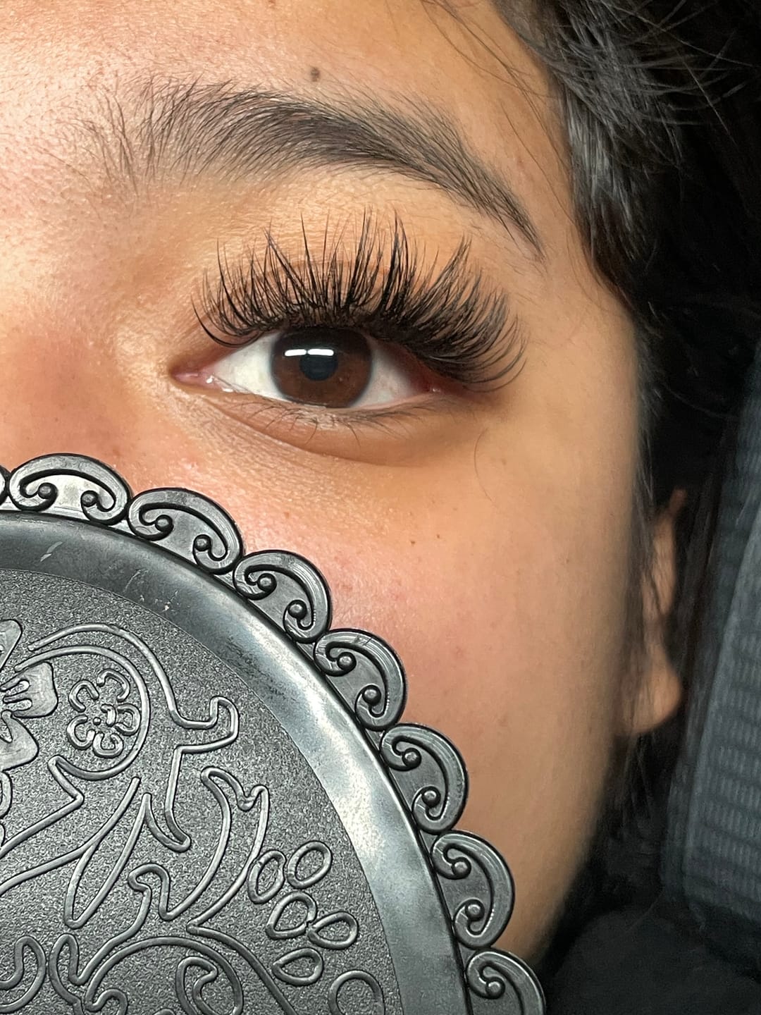 Customer photo review of Premium Eyelash Extensions 0.07mm