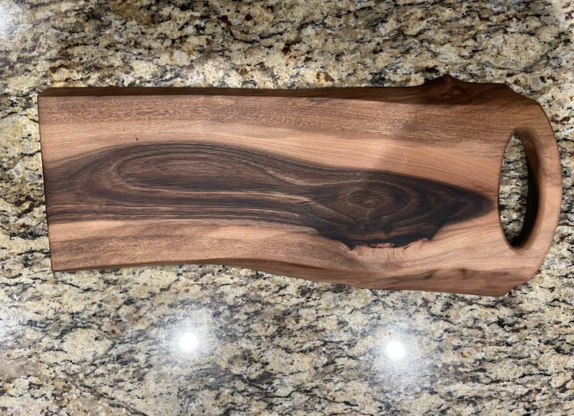 Customer photo review of Oval Grip Handle Acrylic Router Template