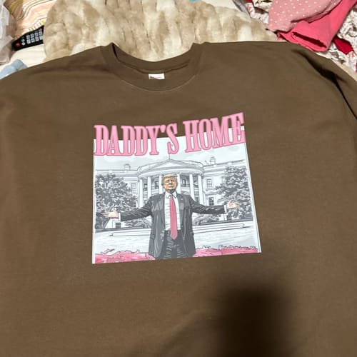 Customer photo review of Daddy's Home Election DTF Transfer