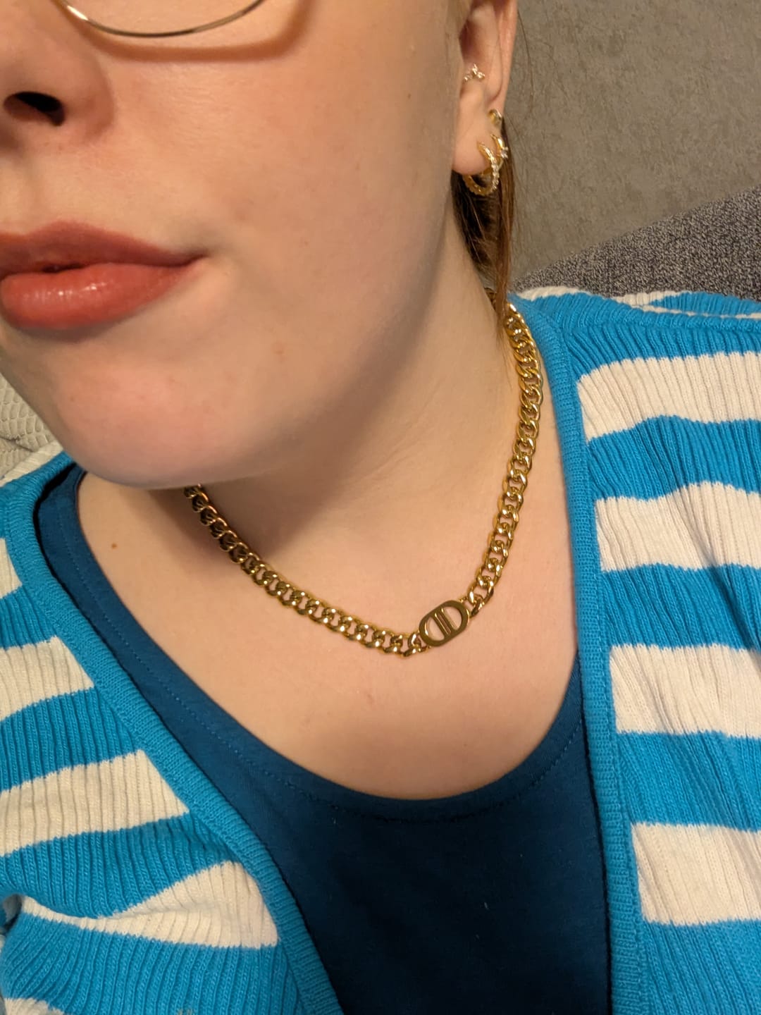 Customer photo review of Prestige Halskette | 18K vergoldet