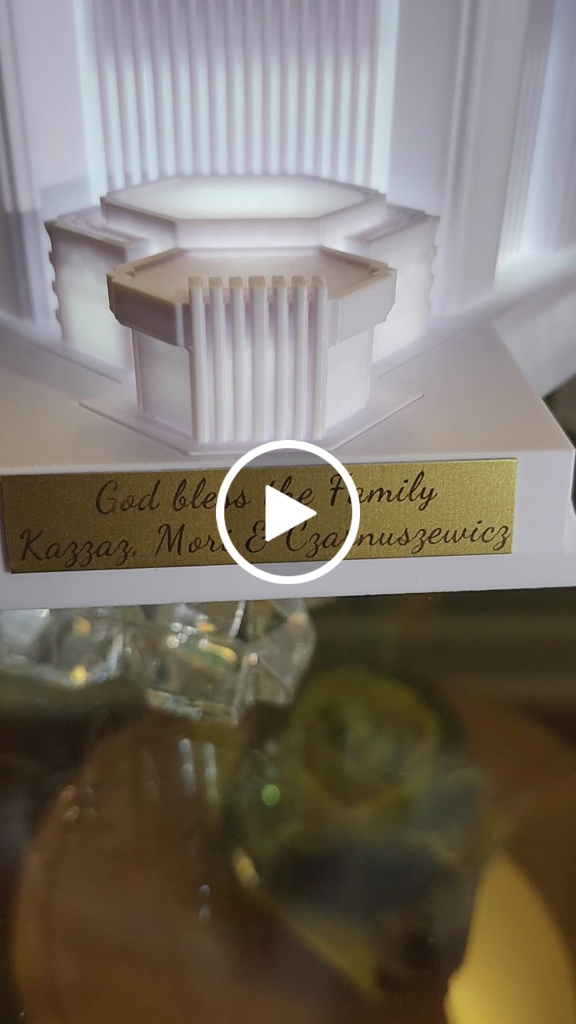 Customer video review of Inscription Plaque