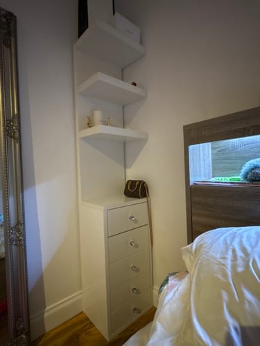 Customer photo review of 5 Drawer Makeup Shelf “Diamond”