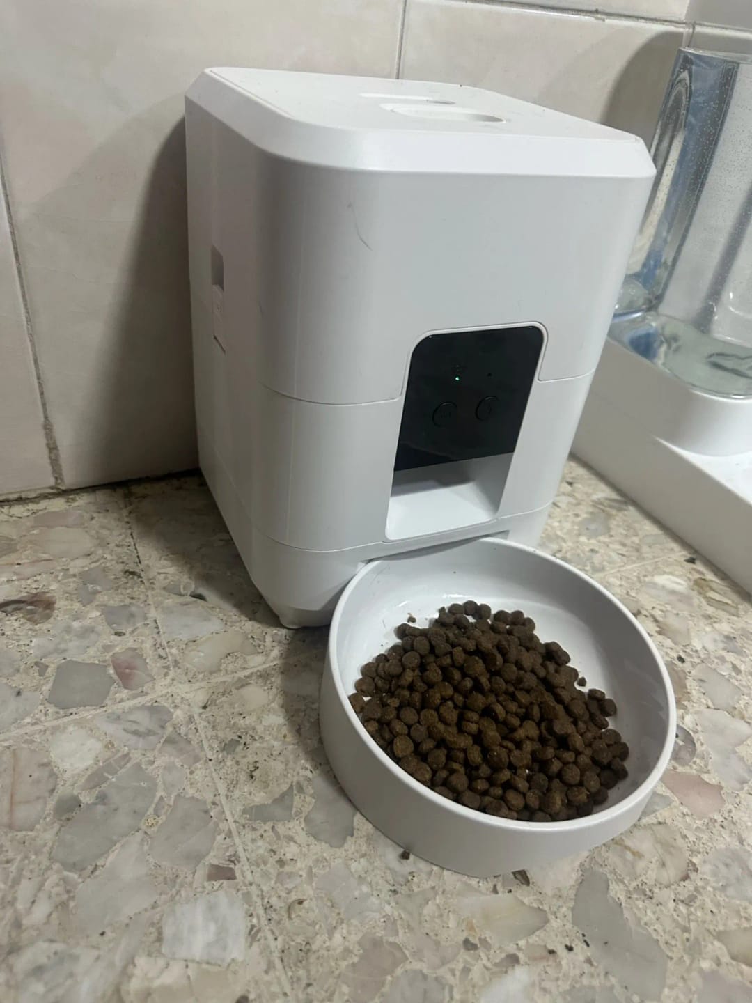 Customer photo review of Automatic Smart Pet Feeder with Timed Quantitative Food Dispenser for Cats and Dogs