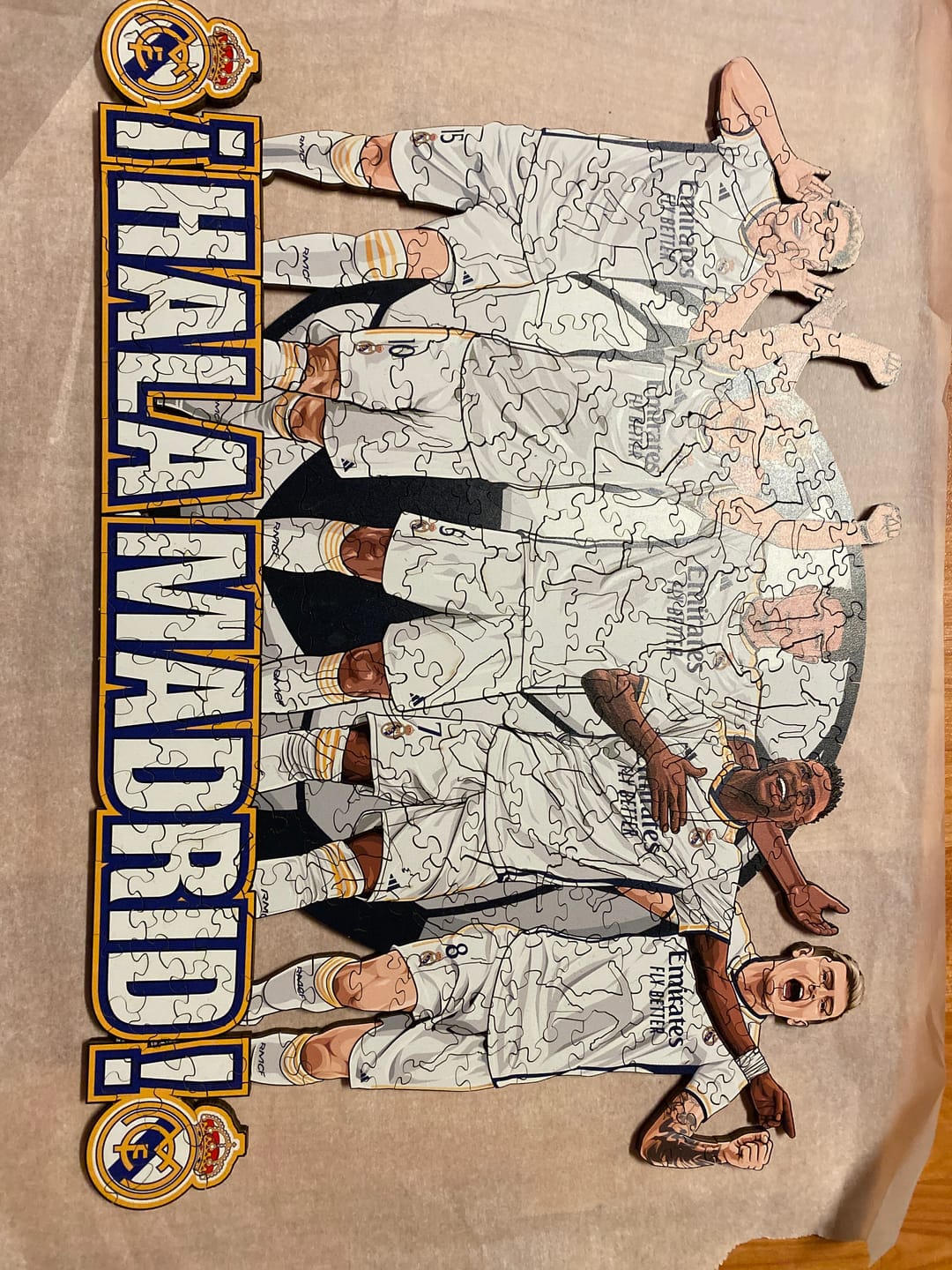 Customer photo review of Real Madrid CF® 5 Players - Wooden Puzzle