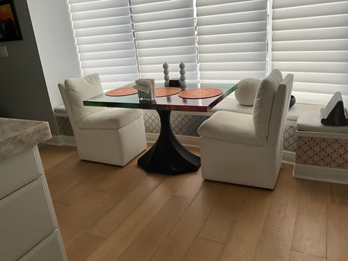 Customer photo review of Table Base 333 Lithe 28H Metal Furniture Legs