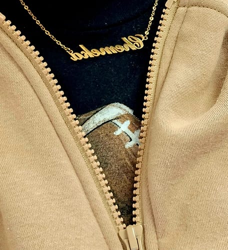 Customer photo review of Personalized Name Necklace