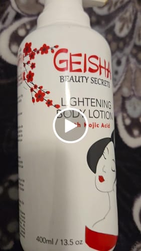 Customer video review of Geisha Beauty Secrets Brightening Body Lotion 400ml