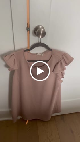 Customer video review of Heavily Ribbed Flutter Tee